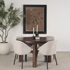 Soma 48' Round Dining Table | Modern | Red Brown Wood | Seats 4, by Mercana, 48" length x 48" width x 30" height thumbnail 2