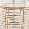 Troian Large Rattan Wrapped Glass Bottle, Decorative Object by Mercana, 9.5" length x 9.5" width x 19.5" height thumbnail 5