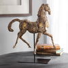 Caballo Dorado Horse Sculpture, Decorative by Uttermost, 14" width x 16.5" height x 5.12" depth thumbnail 6