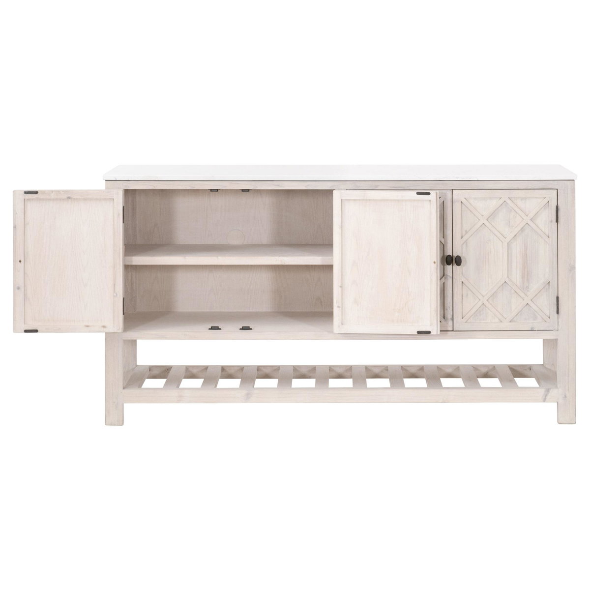 Willow Media Sideboard, Cabinets & Sideboard by Essentials for Living, 67" width x 35.75" height x 18.25" depth View 4