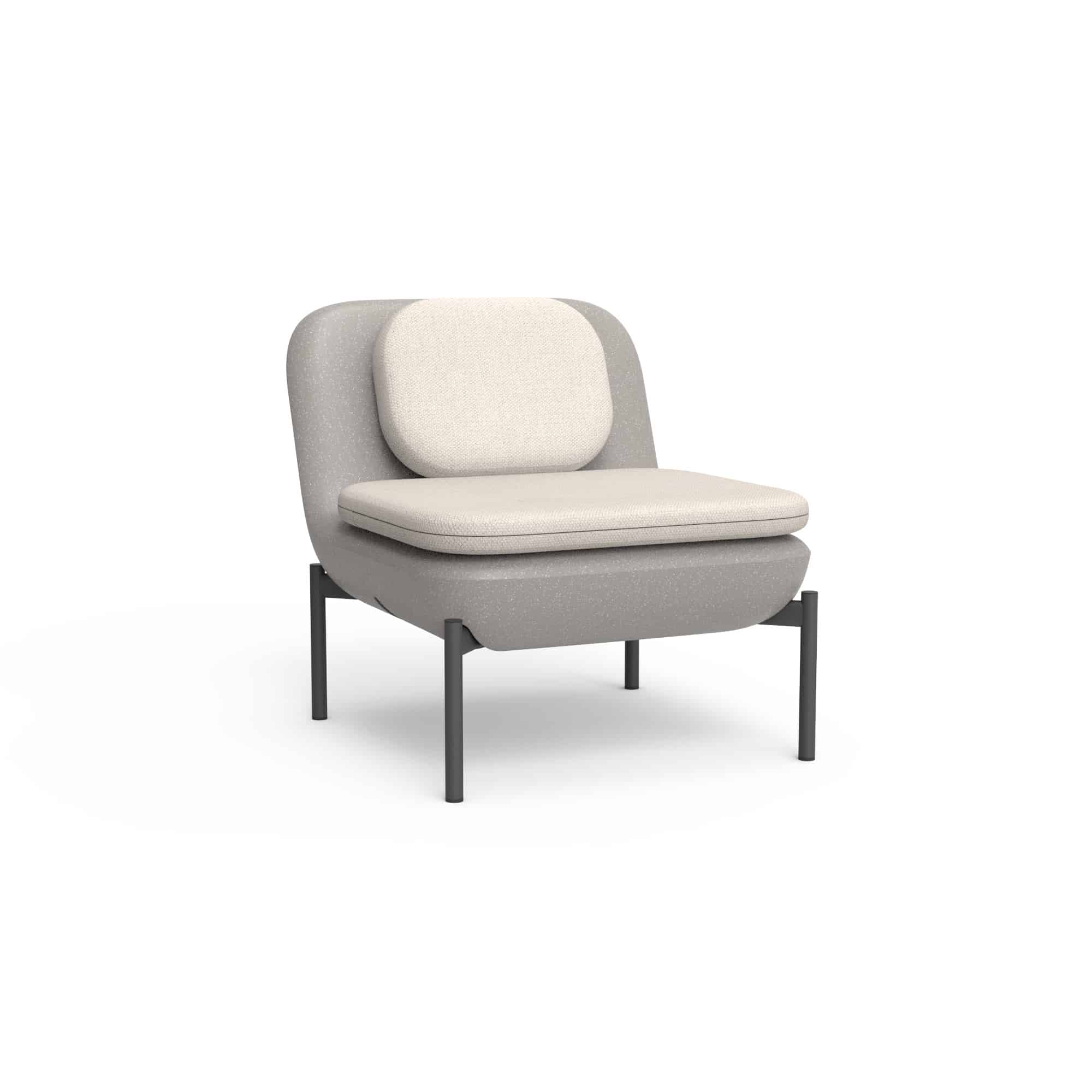 Inou Elements Lounge Chair, Outdoor Furniture by Crescent Garden, 2'1.3" width x 1'4.4" height x 2'3.8" depth View 5