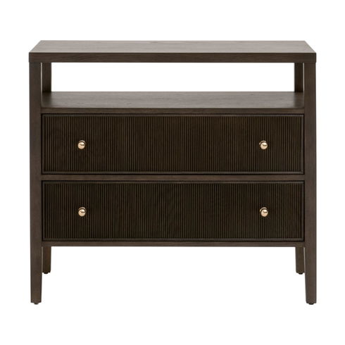 Highland Open 2-Drawer Nightstand