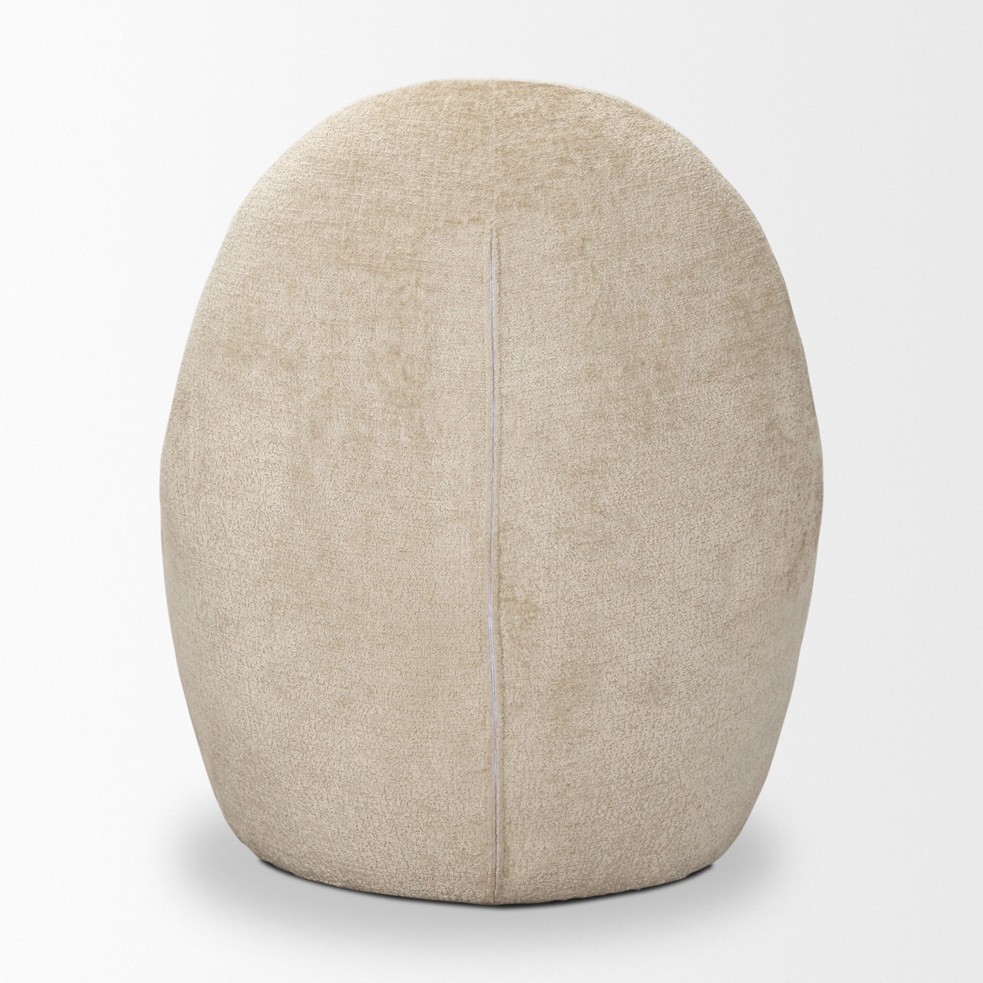 Beverly Beige Chenille Accent Chair, by Mercana, 26.38" length x 32.68" width x 31.5" height View 5