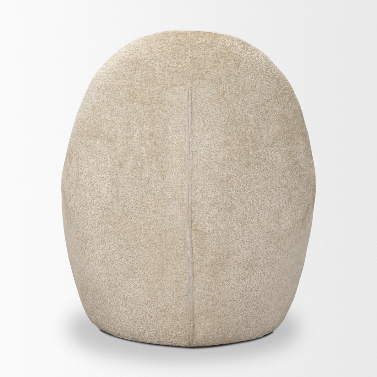 Beverly Beige Chenille Accent Chair, by Mercana, 26.38" length x 32.68" width x 31.5" height View 5