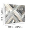 Wynwood Geometric Grey Wallpaper, by York Wall, 33' length x 1'8.5" width x 0.02" depth thumbnail 9