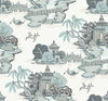 Pagoda And Sampan Scenic Seamist Wallpaper thumbnail 0