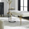 Brunei Gold Accent/Drink Table, Side & End Table by Uttermost, 12.5" width x 24" height x 12.5" depth thumbnail 2