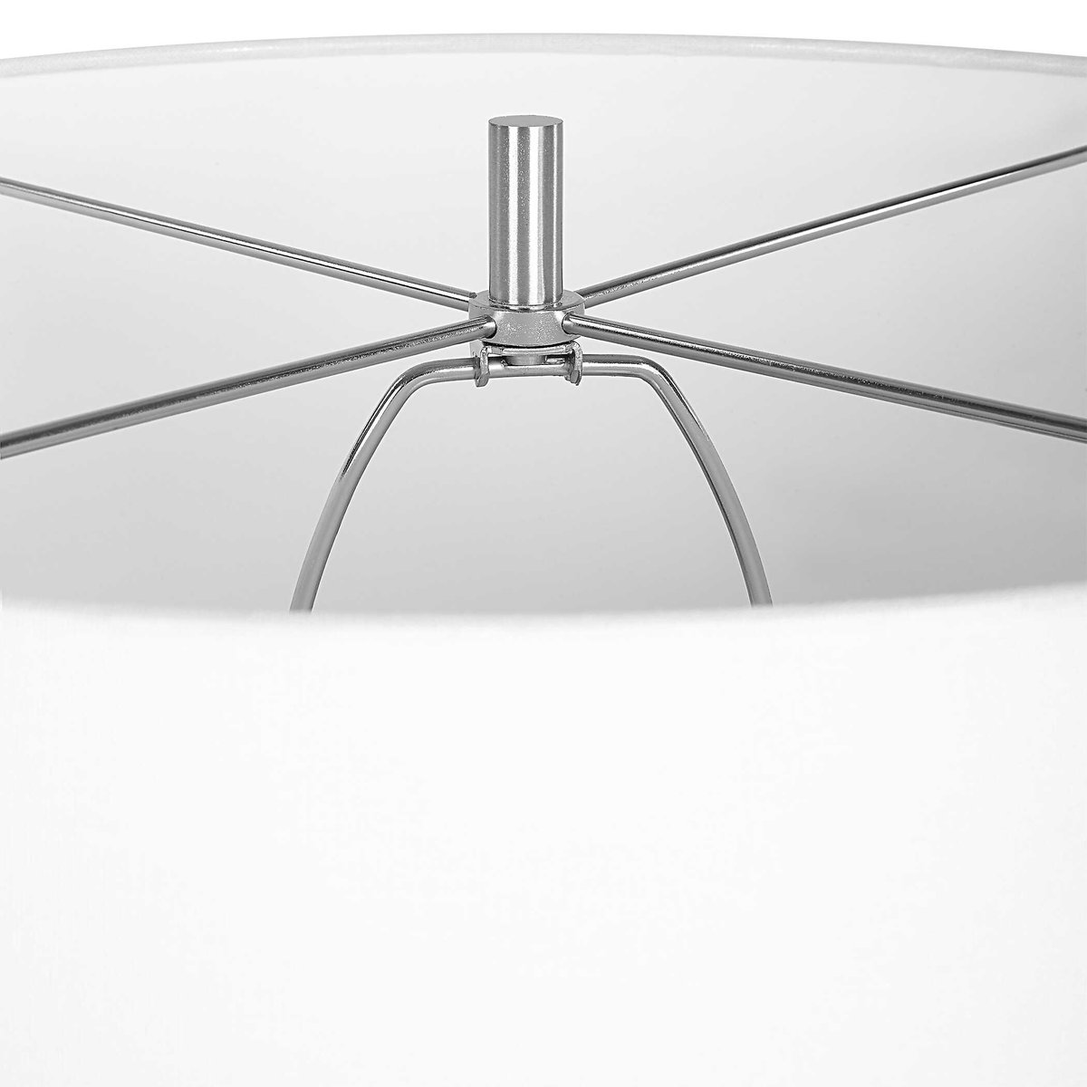 Laced Up Sea Foam Glass Table Lamp, by Uttermost, 20" width x 32.25" height x 20" depth View 7