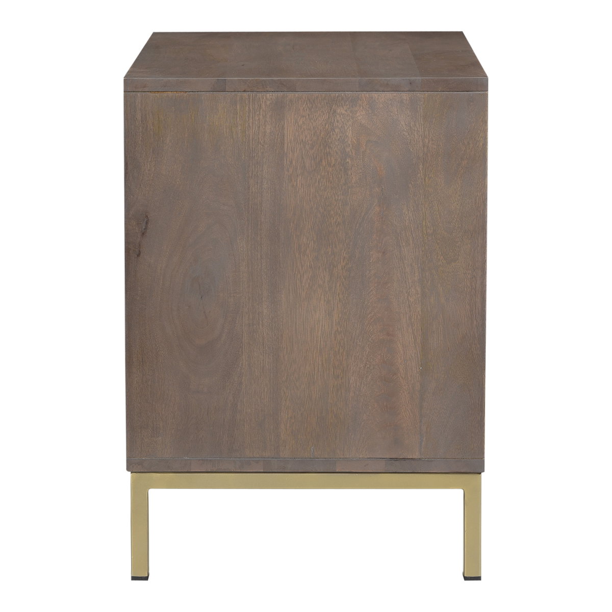 Corolla Nightstand Light Grey, by Moe's Home, 20" width x 22" height x 16" depth View 4