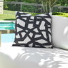 Draft Onyx Outdoor Pillow, Outdoor Pillows & Cushion by Uttermost, 1'8" width x 1'8" height x 8" depth thumbnail 2