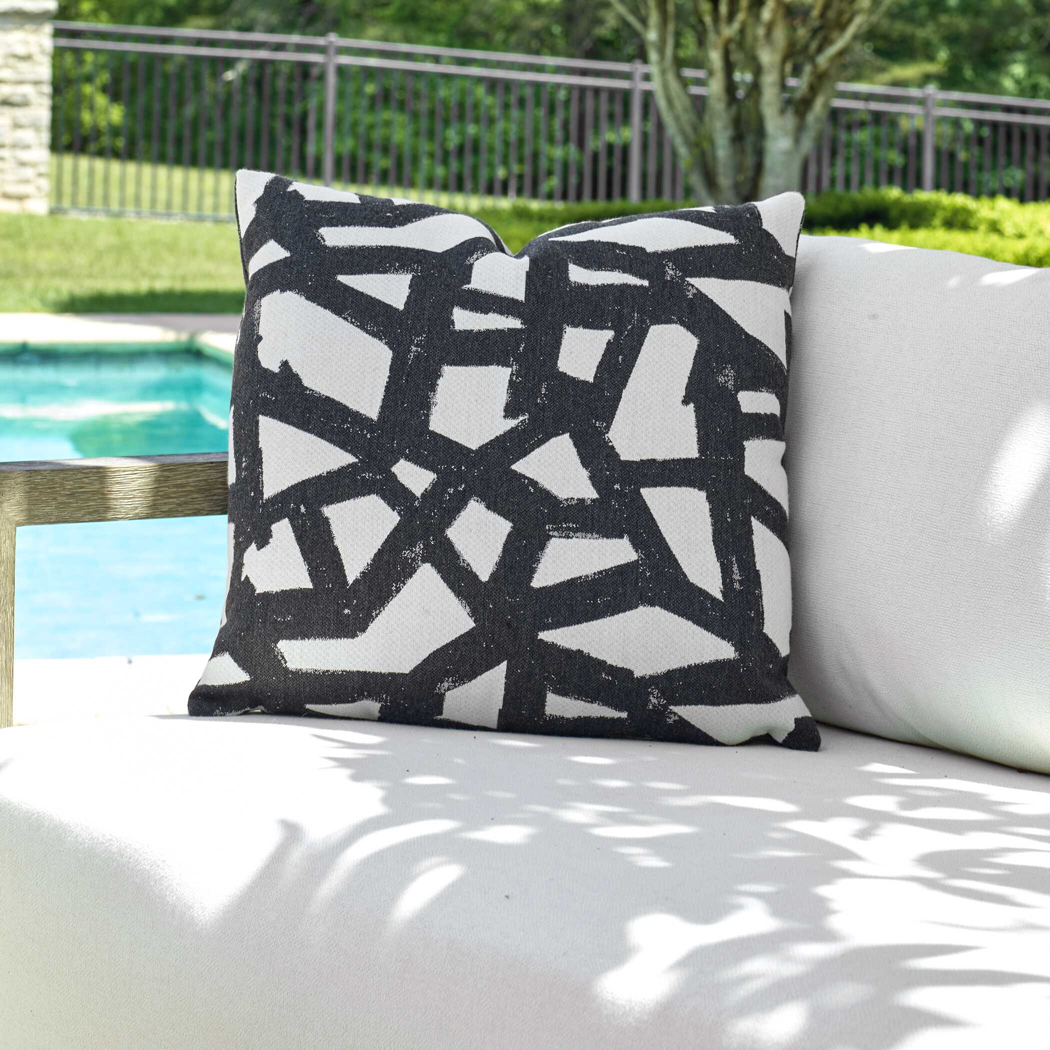 Draft Onyx Outdoor Pillow large image 