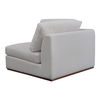 Rue Corner Chair Off White, Sectional Sofa by Moe's Home, 40.6" width x 23.6" height x 40.6" depth thumbnail 2