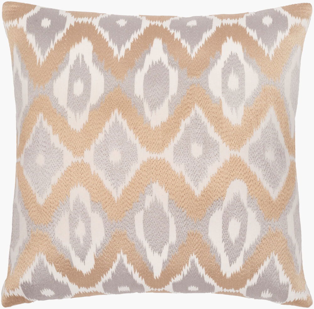 Ikat Luxe Accent Pillow, Decorative Pillow by Surya, 18" length x 18" width