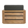 Darlene Outdoor Sofa Chair Charcoal, Accent Chair by Dovetail, 39.37" width x 32" height x 33.46" depth thumbnail 4