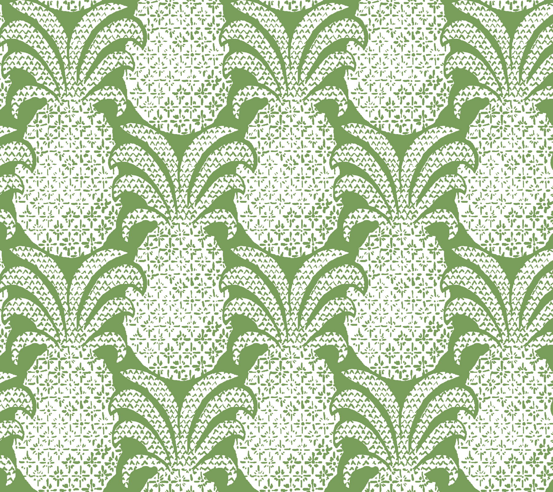 Colony Club Palm Green Peel & Stick Wallpaper large image 