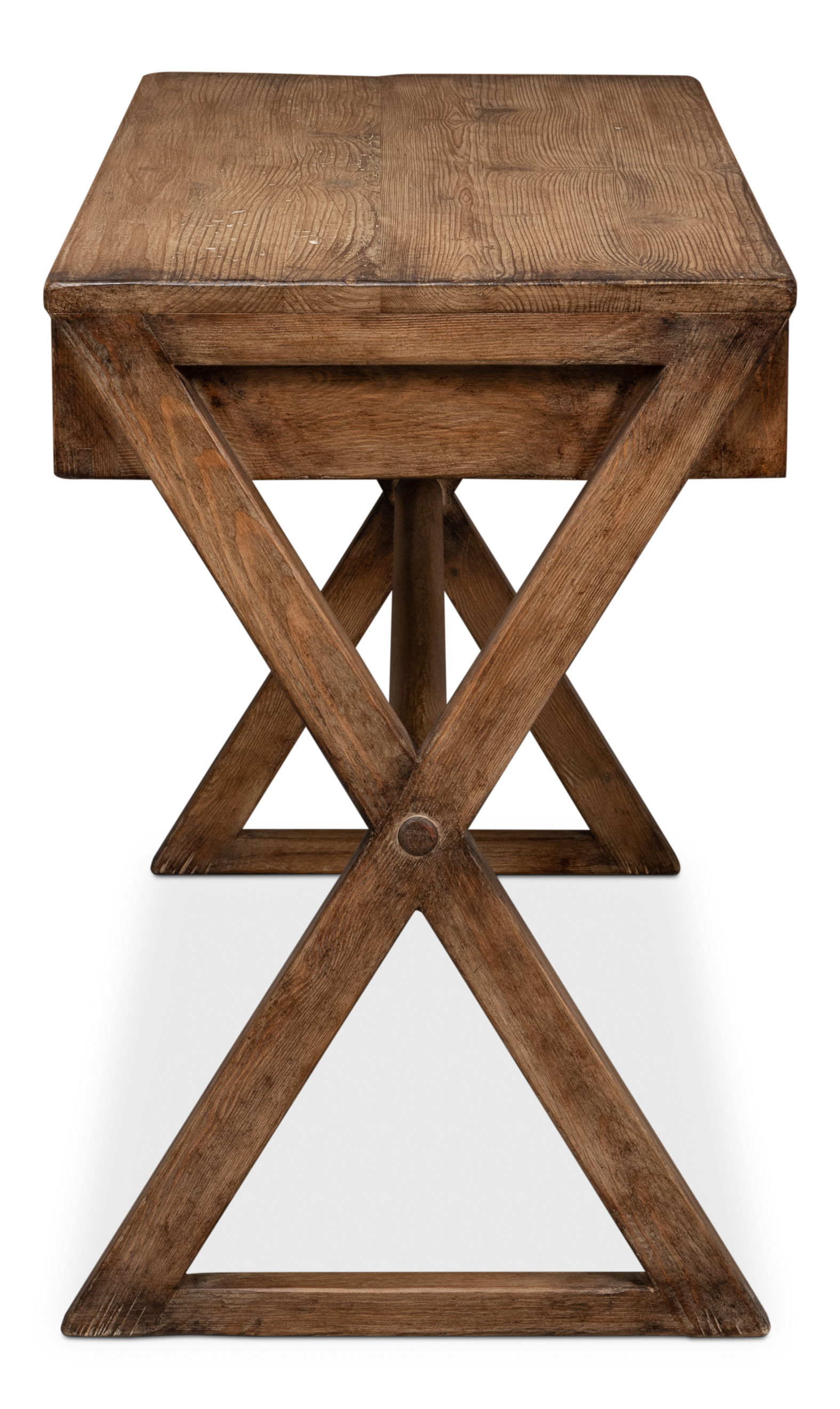 Kitchen Desk, Brown, by Sarreid, 51" length x 22" width x 32" height View 4