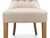 Sophie Side Chair, White Linen, Dining Chair by Sarreid, 20" length x 17" width x 38" height thumbnail 11