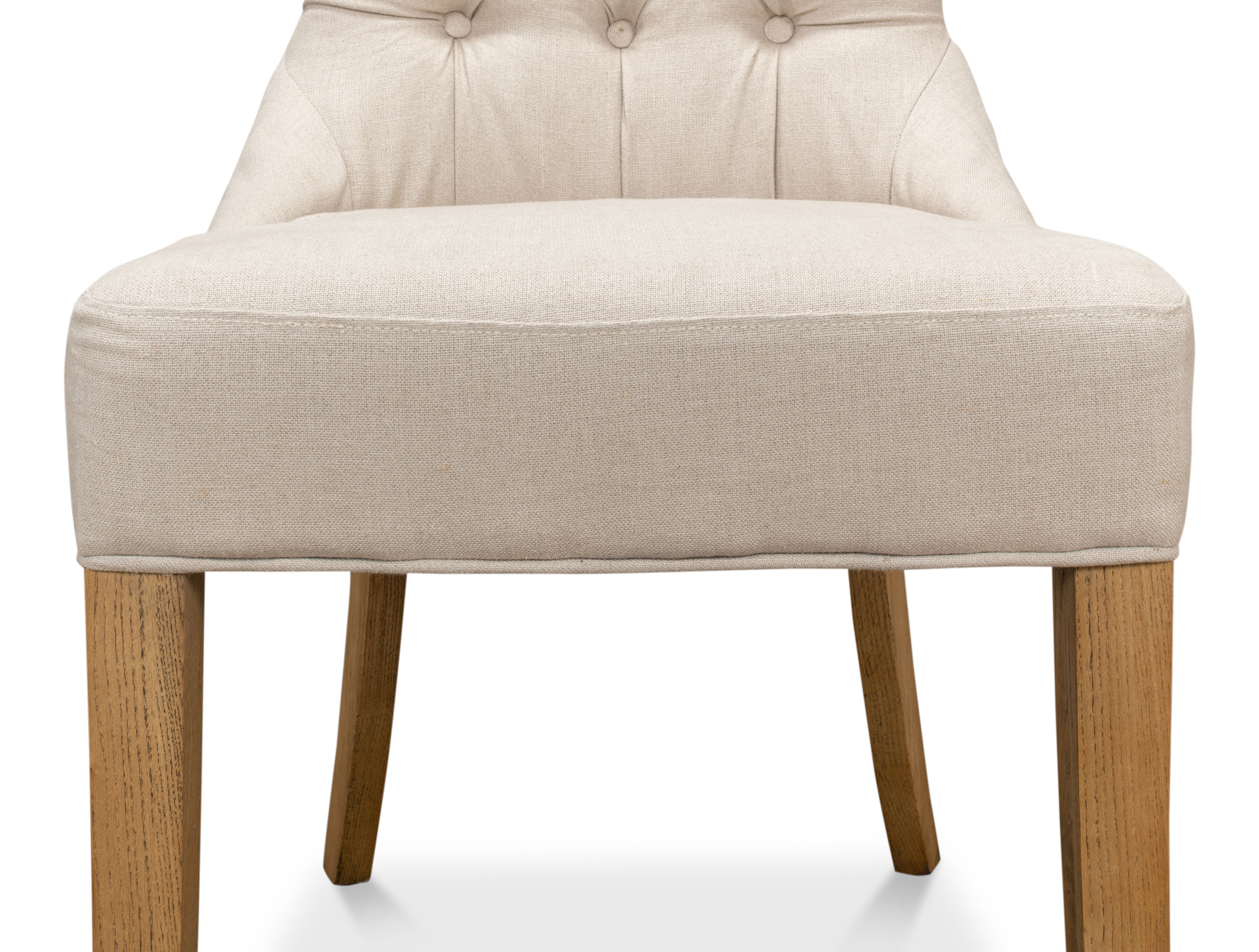 Sophie Side Chair, White Linen large image 