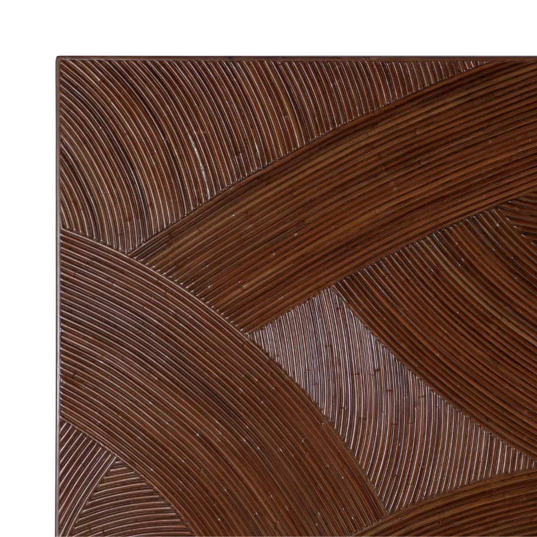 Swirl Rattan Headboard, Headboards & Footboard by David Francis Furniture, 63" width x 64" height x 1.5" depth View 2