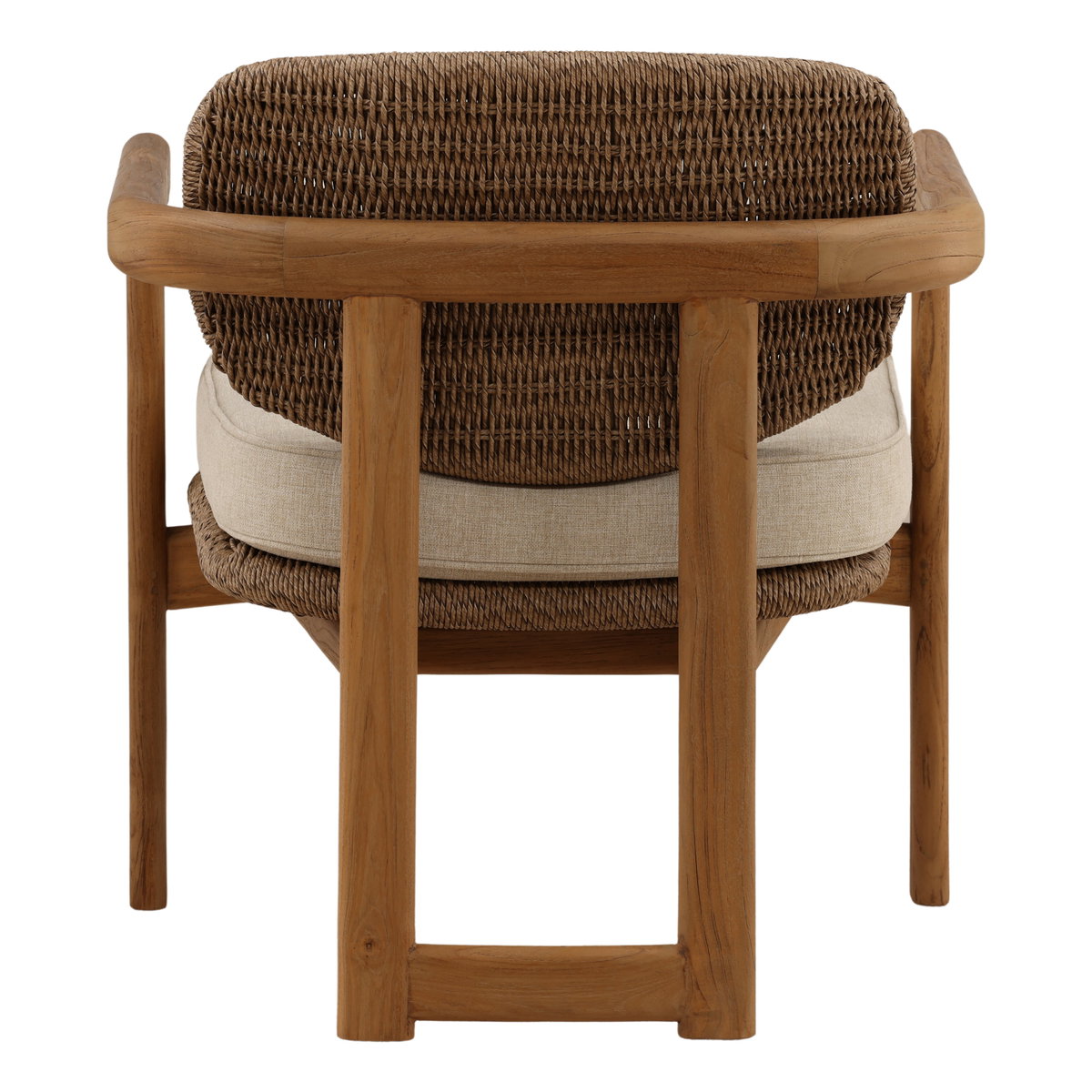 Alva Outdoor Occasional Chair Light Brown, Accent Chair by Dovetail, 26.29" width x 29.9" height x 25.5" depth View 4