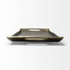Drey 24L x 10W Gold Rectangular Tray, Decorative Tray by Mercana, 24" length x 9.75" width x 1" height thumbnail 7