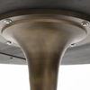 McLeod II 54 L x 54 W x 28.75 H Round Brown Solid Wood Top Gold Metal Base Dining Table thumbnail 6