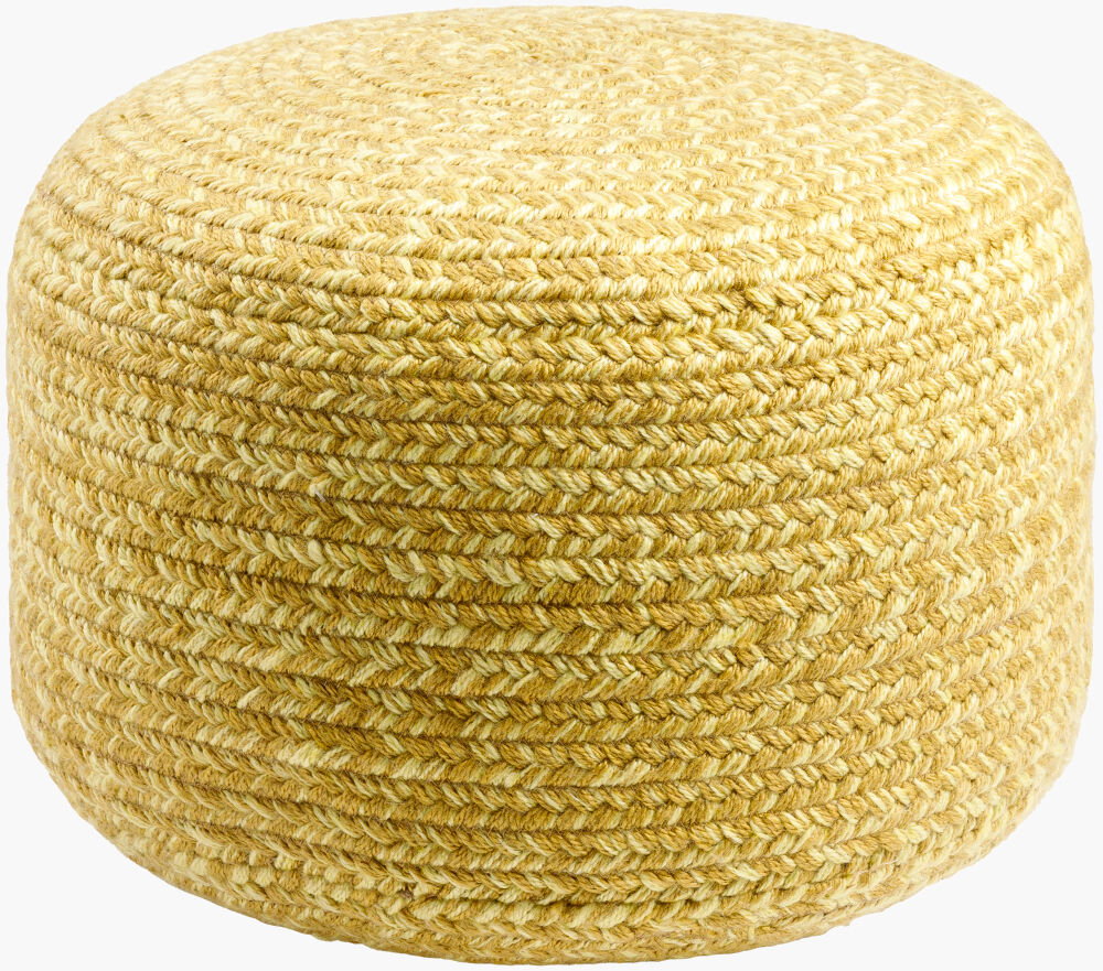 Entwined Pouf, Ottoman by Surya, 18" width x 12" height