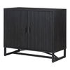Sierra 2 Door Cabinet Black, Cabinets & Sideboard by Moe's Home, 39" width x 33" height x 18" depth thumbnail 3