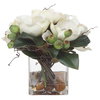 Dobbins Magnolia Bouquet, Artificial Plants & Flower by Uttermost, 15.75" width x 15.75" height x 13.5" depth thumbnail 4