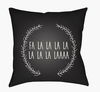 Falalalala Accent Pillow, Decorative Pillow by Surya, 18" length x 18" width thumbnail