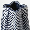 Bashir I Small Dark Navy Gloss Ceramic Vase, by Mercana, 5.12" length x 5.12" width x 10.24" height thumbnail 7