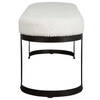 Infinity Black Bench, Benche by Uttermost, 60" width x 19" height x 16.25" depth thumbnail 6