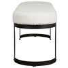 Infinity Black Bench, Benche by Uttermost, 60" width x 19" height x 16.25" depth thumbnail 6