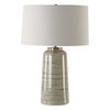 Strata Tan Glaze Table Lamp, by Uttermost, 1'6" width x 2'2.25" height x 1'6" depth thumbnail 5