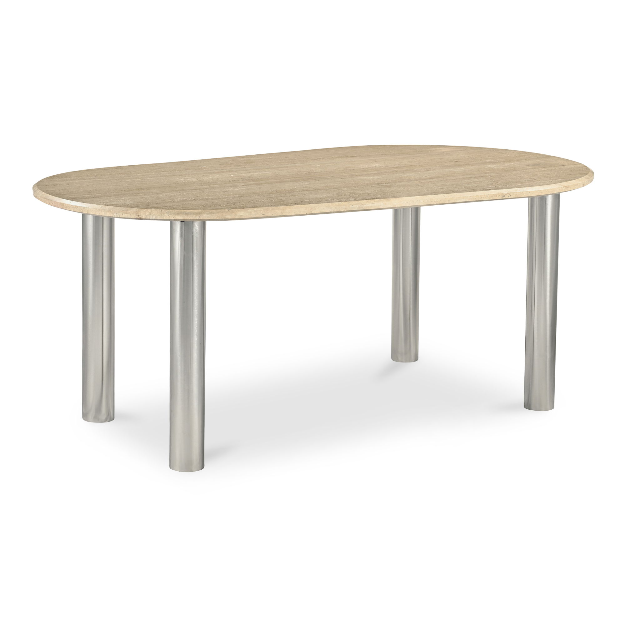 Fia Dining Table Travertine large image 