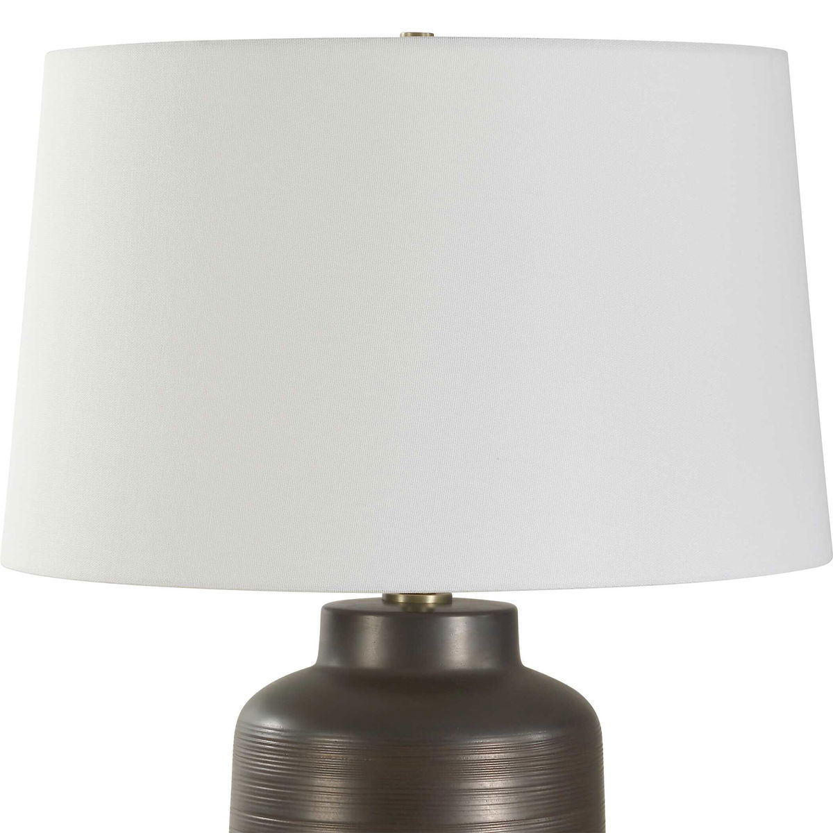 Calderone Bronze Table Lamp, by Uttermost, 18" width x 26.75" height x 18" depth View 6