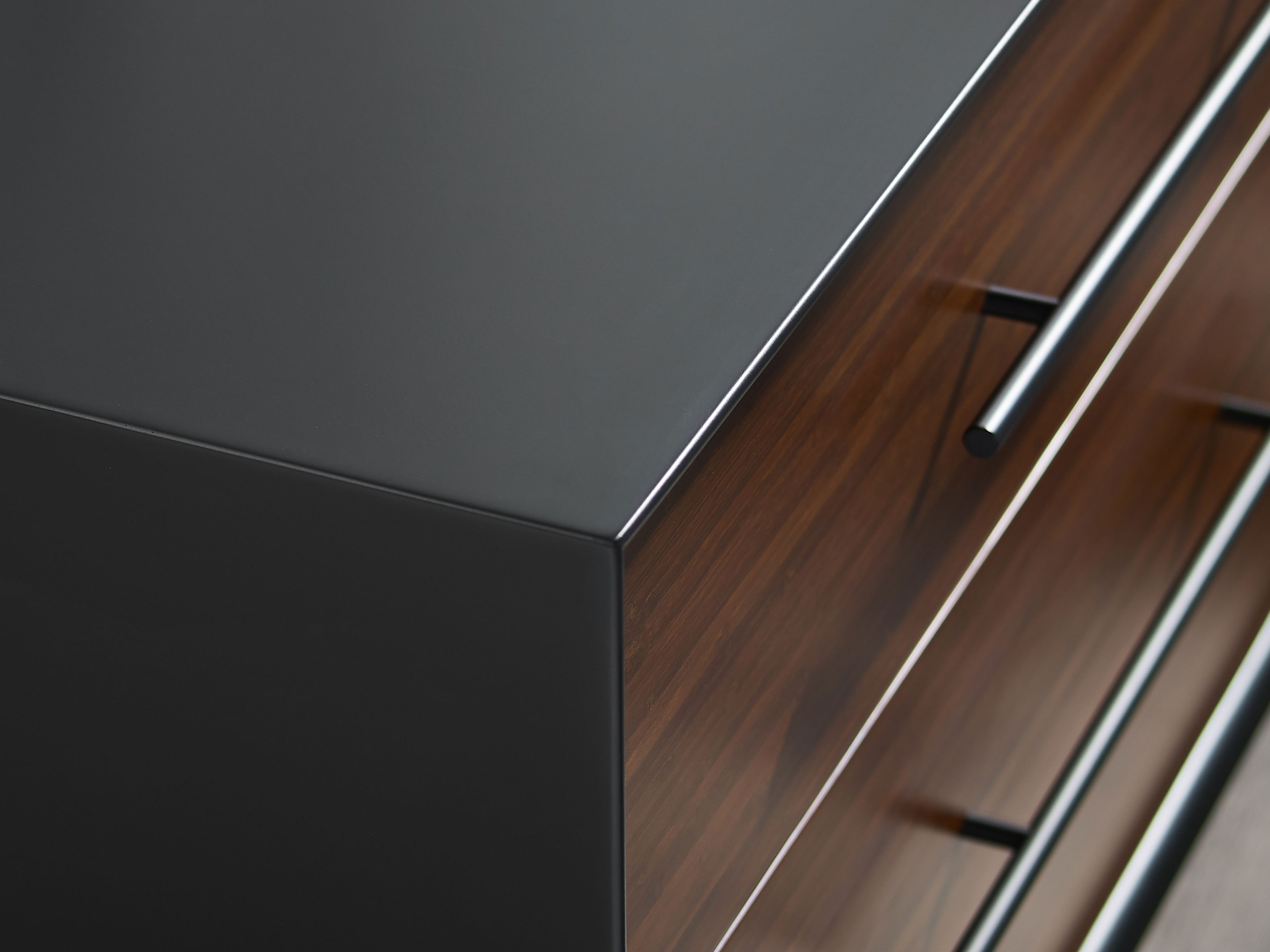 Park Avenue 4 Drawer Double Dresser, Ruby, by Greenington, 18" length x 73.5" width x 28" height View 8