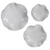 Abella Ceramic Wall Decor Set/3 White, Art by Uttermost, 17.87" width x 17.87" height x 3.87" depth thumbnail 1