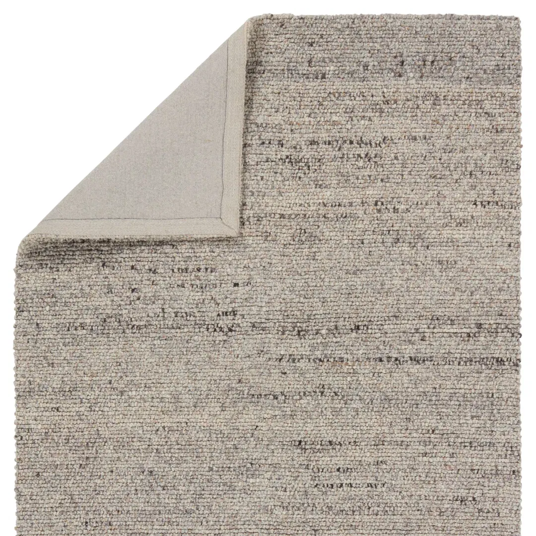 Jaipur Living Burch NVA02 Handmade Solid Cream and Dark Gray Area Rug (9'x12') large image 