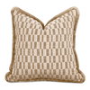 Leone Cushion Taupe, Decorative Pillow by Moe's Home, 20" width x 4" height x 20" depth thumbnail 2