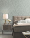 Trees Silhouette Eucalyptus & Silver Wallpaper thumbnail 2