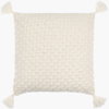 Makrome Accent Pillow, Decorative Pillow by Surya, 22" length x 22" width thumbnail