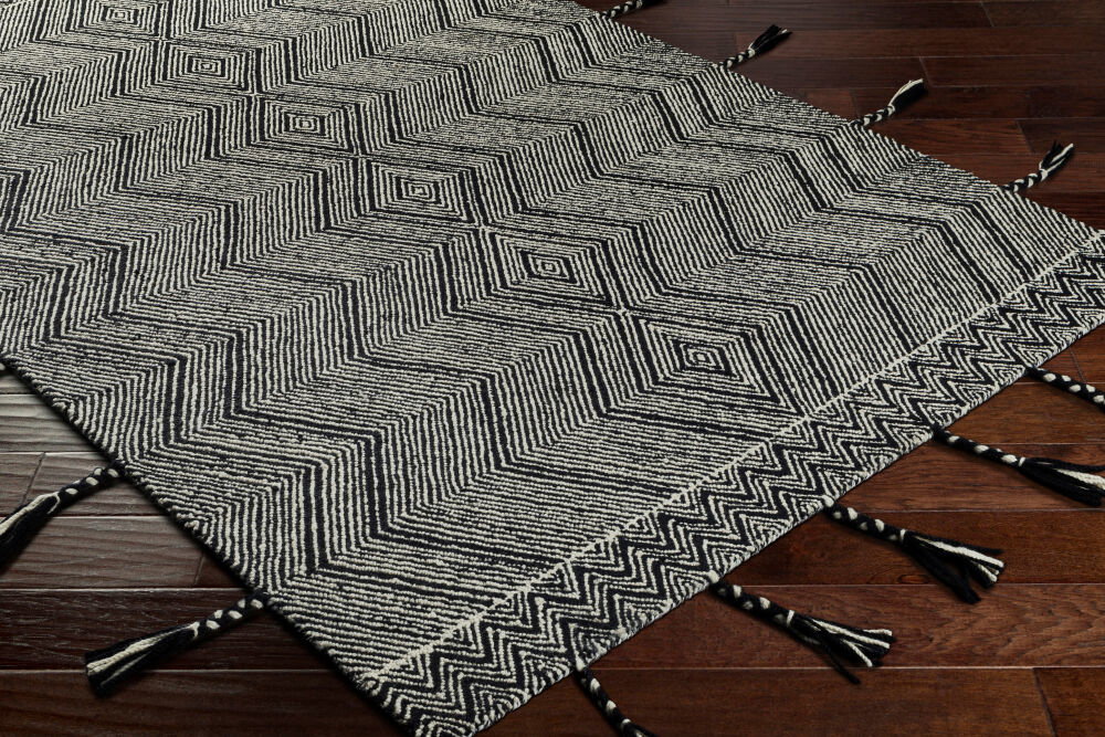 Zanafi Tassels Handmade Rug, by Surya, 3' length x 2' width