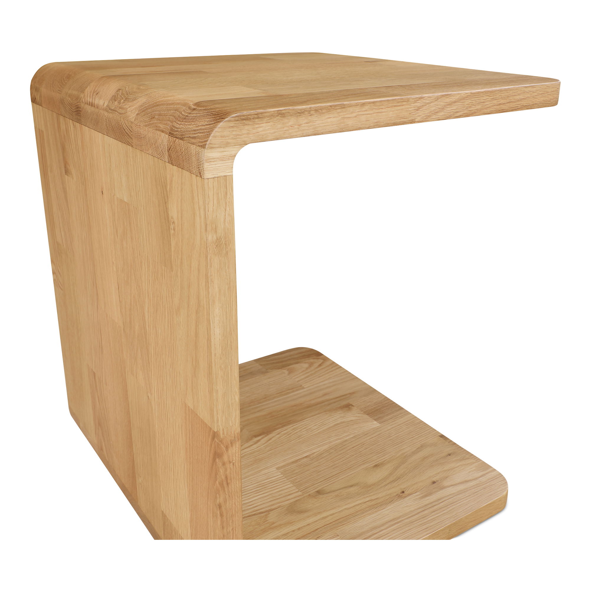 Carrie Side Table Natural Oak, Side & End Table by Moe's Home, 20.5" width x 22.7" height x 18.5" depth View 6