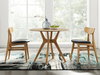 Cassia Dining Chair With Leather Seat, Caramelized, (Set of 2), by Greenington, 22.5" length x 19.5" width x 31" height thumbnail 6