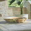 Organic Embrace Outdoor Teak Bowl, Decorative Tray by Uttermost, 19.7" width x 3.54" height x 19.7" depth thumbnail 3