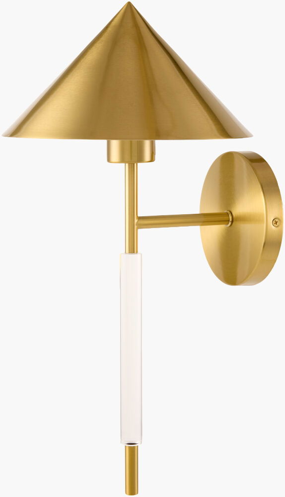 Delvora Wall Sconce, by Surya, 10" length x 9" width x 18" height