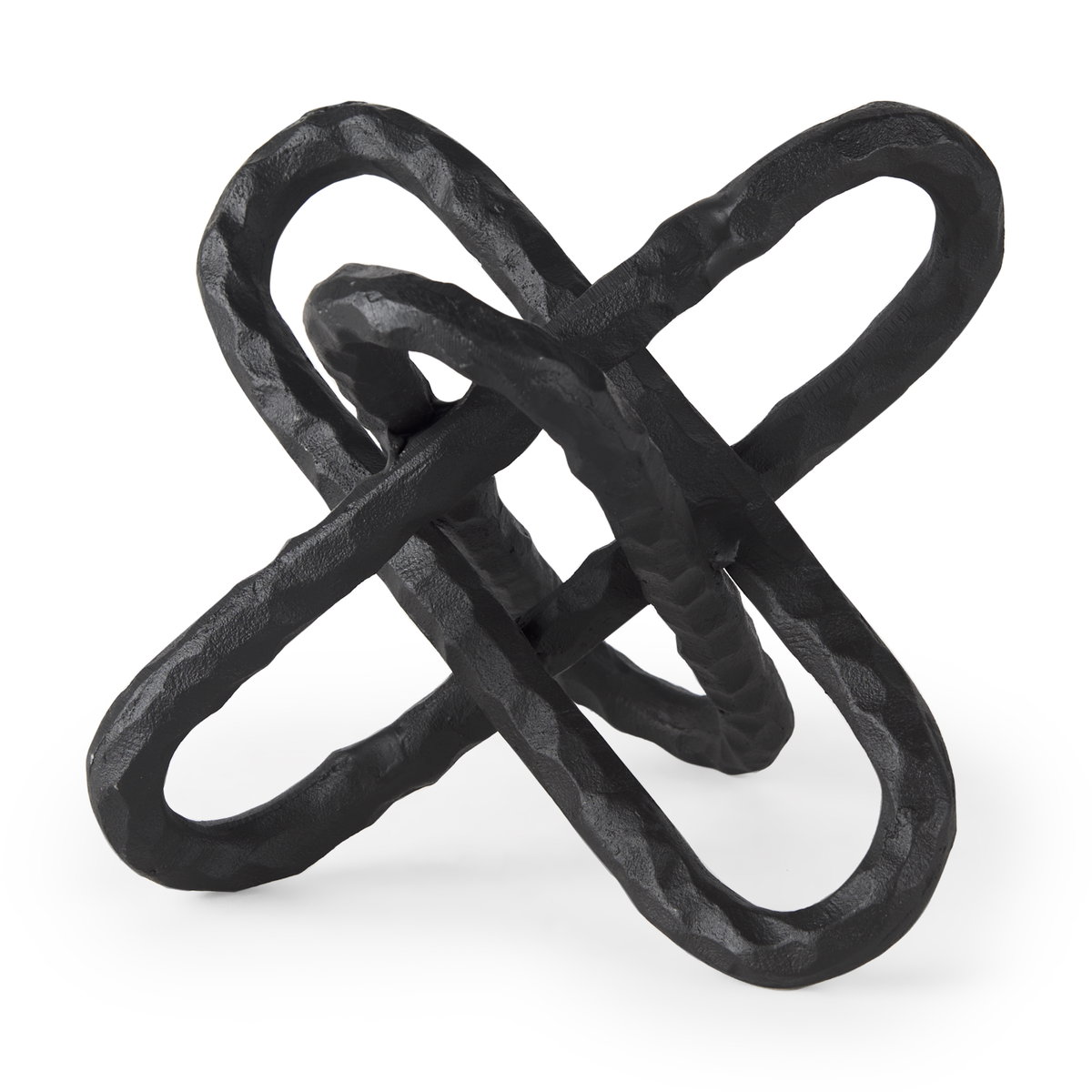 Wilhelm II (Large) 10L x 10W Black Metal Link Decor Object, Decorative Object by Mercana, 10.14" length x 10.14" width x 10.14" height View 1
