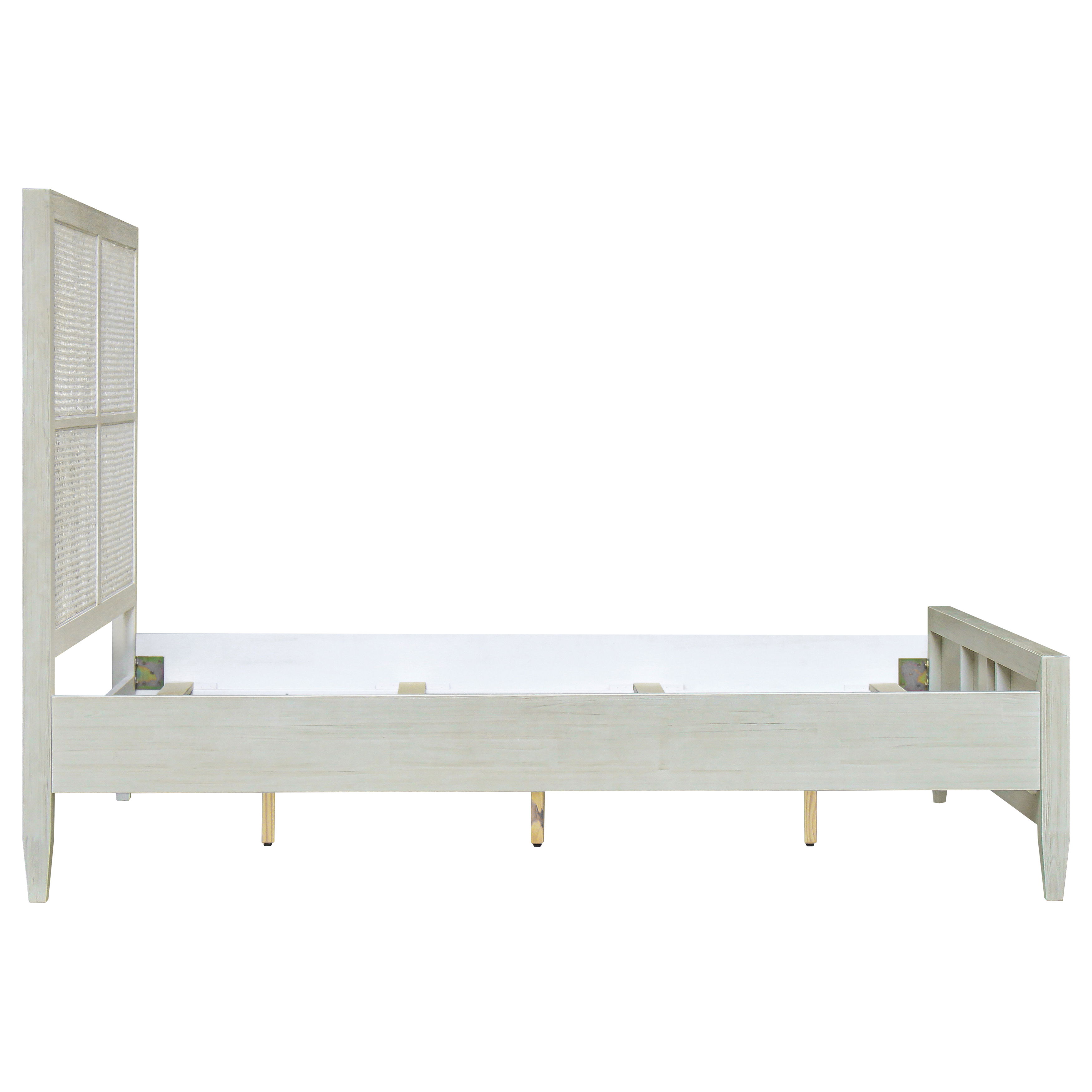 Lugano Bed Queen, by Dovetail, 63" width x 59" height x 86" depth View 3