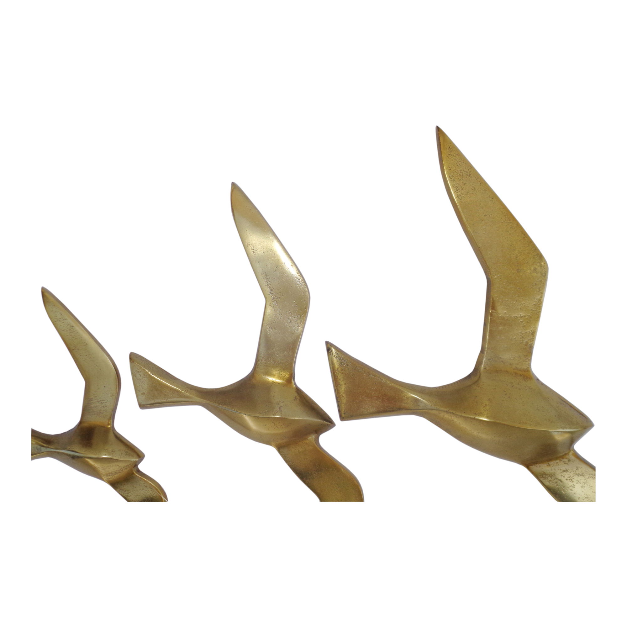 Marley Birds Wall Art Gold Set Of 3 large image 